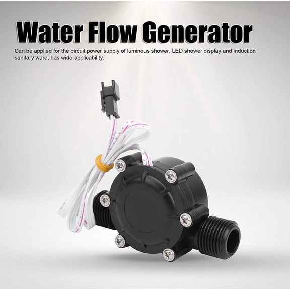 3 Phase Hydro Generator AC 0-20V Multipurpose Water Turbine Generator Brushless Waterproof Water Flow Generator for Shower Head$$Garden & Patio