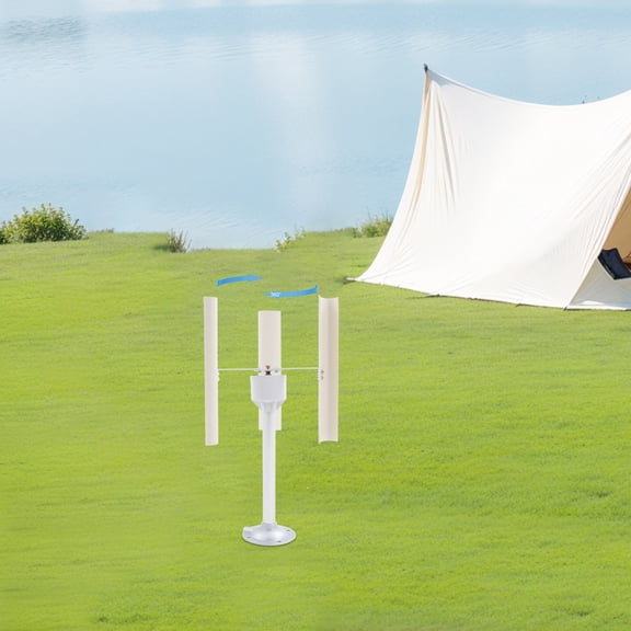 3-Phase Permanent Magnet Generator Vertical Axis Wind Turbine Teach Model US For Household Use, DIYs, And Science Education.