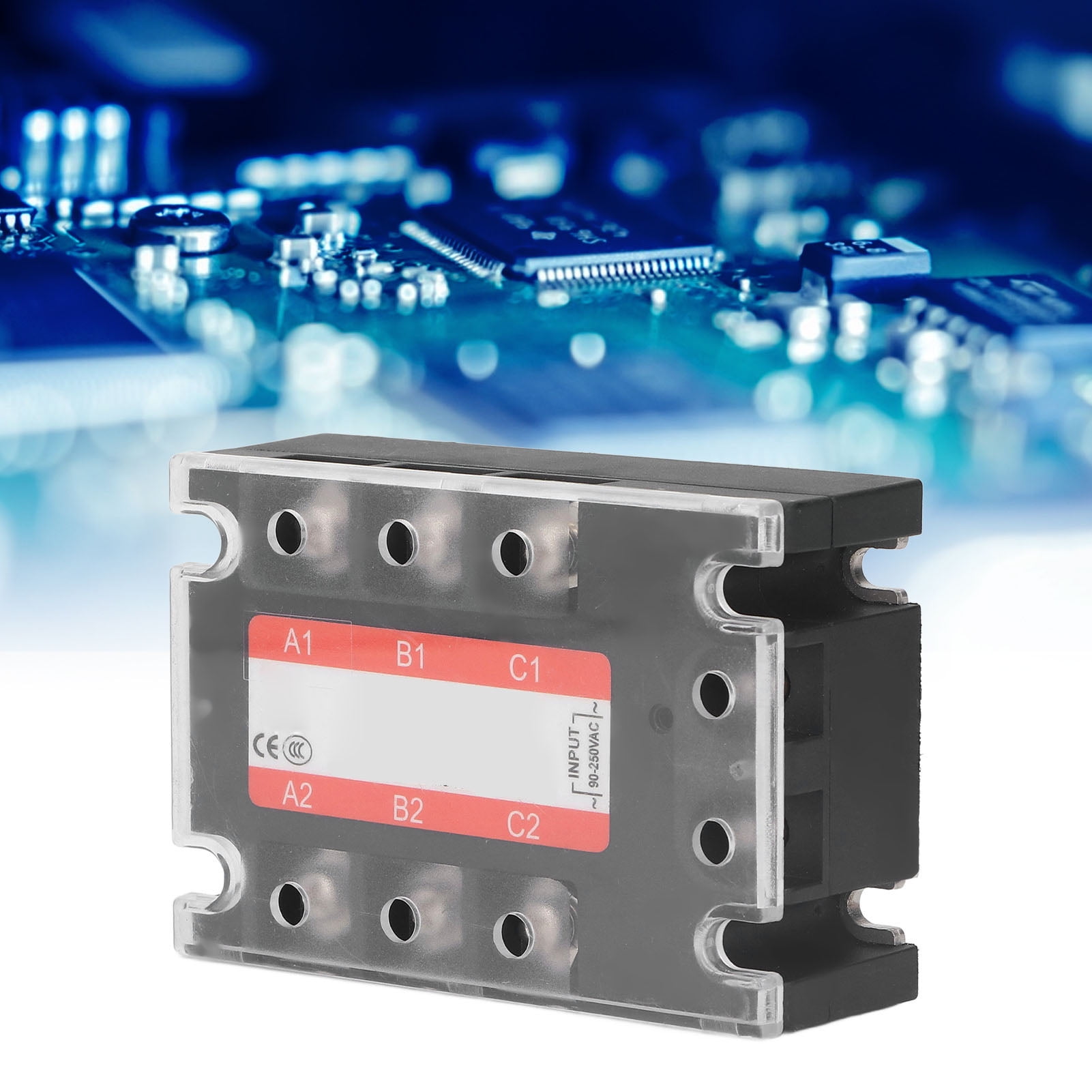 3 Phase SSR, 100A 480V 3 Phase Solid State Relay 2 Way SCR Output For