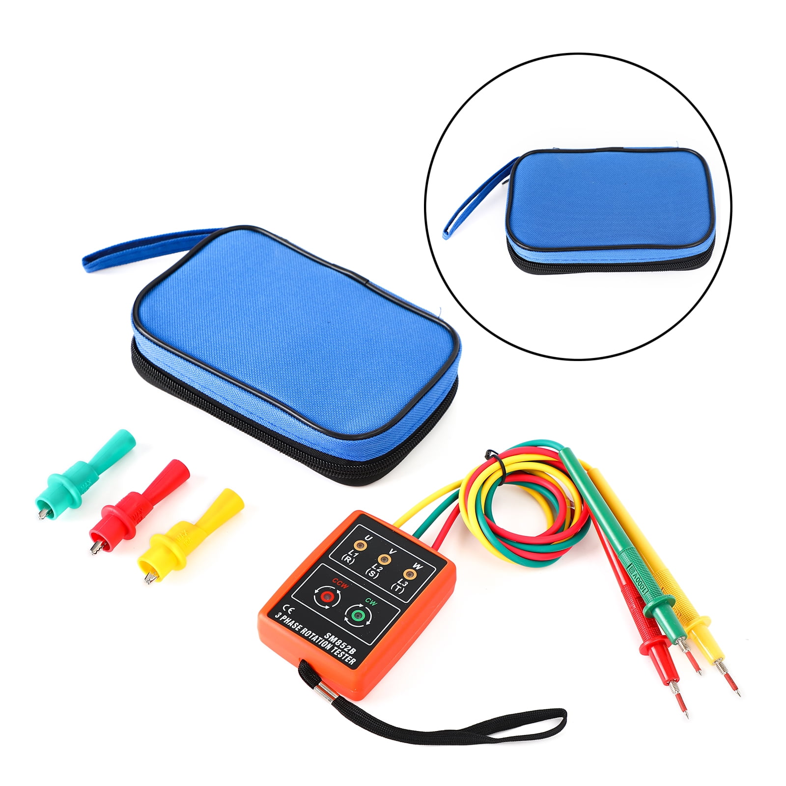 3 Phase Sequence Rotation Tester Indicator Detector Meter LED Buzzer ...