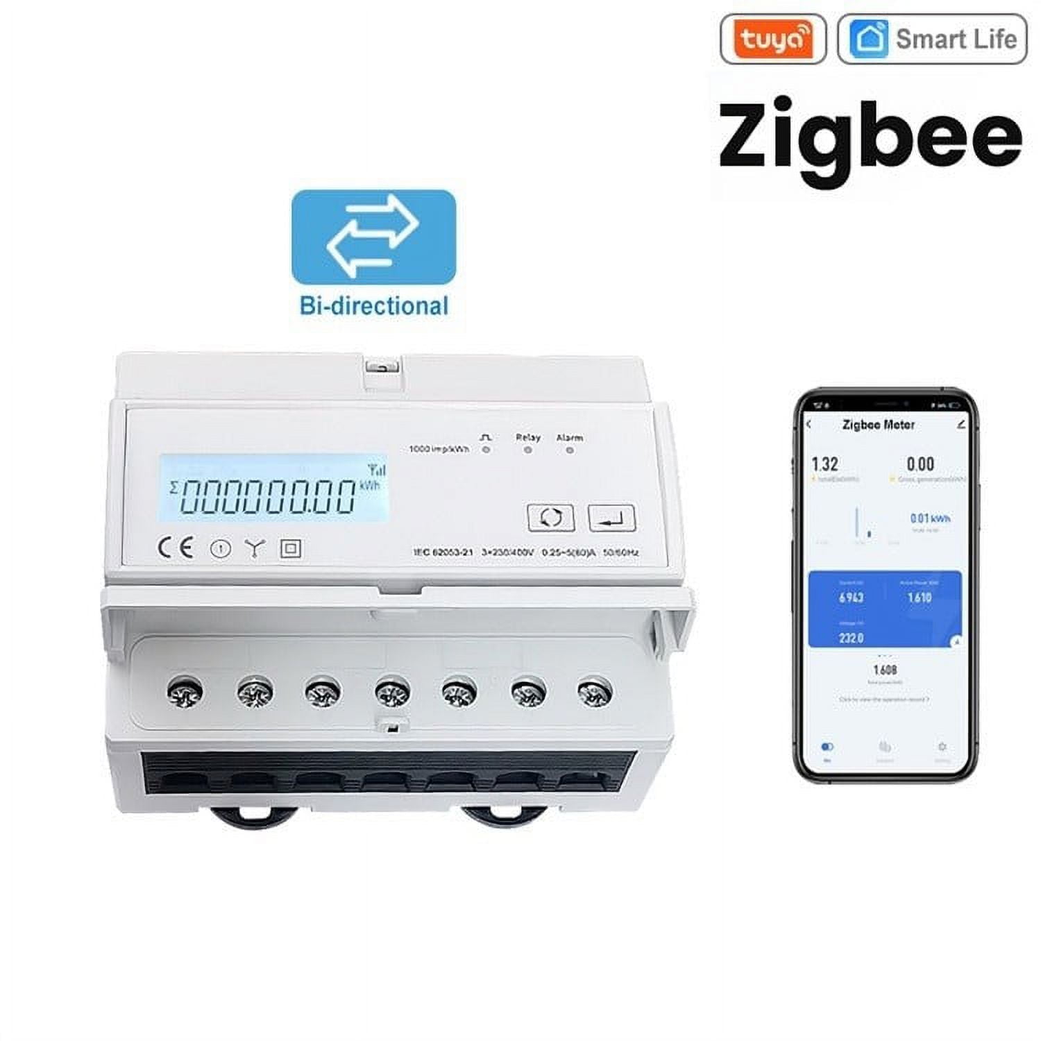 3 Phase Smart Energy Meter Accurate Power Monitoring And Energy Saving