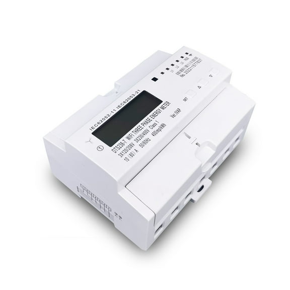 3 Phase Tuya WIFI Smart Bidirectional Energy Meter Timer Power Consumption Monitor KWh Meter Wattmeter Smart Energy Meter Timer ,Overload Protection