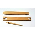 thumbnail image 1 of 3 Piece 10 inches X 1.5 Inches Wide Weaving Stick Shuttle, shed and Needle, 1 of 1