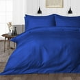 thumbnail image 1 of 3 Piece 100% Egyptian Cotton Duvet Cover Set with Zipper Closure - Luxury Soft & 400TC Comforters & Duvets Cover- Hotel Style Silky Bedding Collection - Royal Blue Stripe, Twin Size., 1 of 5