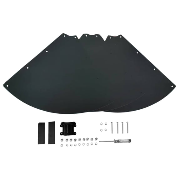 3-Piece 19 Inch Squirrel Baffle for Bird Feeders Outdoor Hanging Dome Shield Squirrel Proof Accessory Weather Resistant Plastic