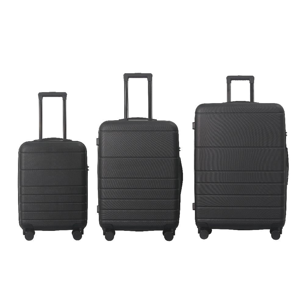 3-Piece 20''24''28'' Hardshell Luggage Sets, 360-Degree Spinner Unisex Suitcase Sets with TSA Lock