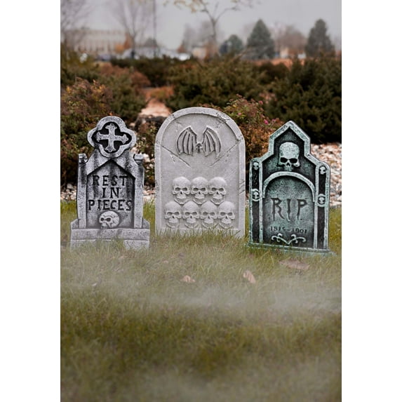3 Piece 20-Inch Gothic Tombstone Set