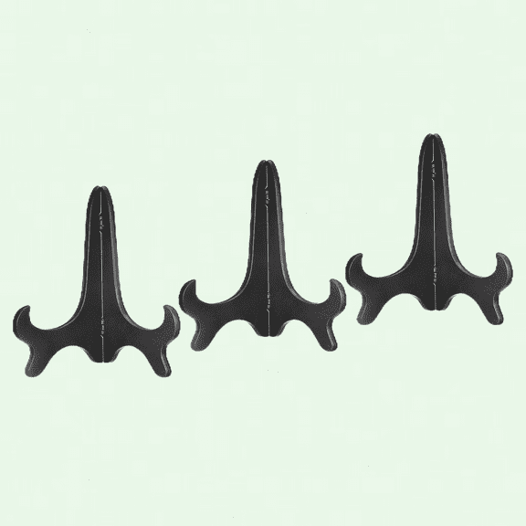 3 Piece 9-Inch Easel Board Stand, Folding Display Stand for Decorative Picture Frames