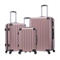 3Piece ABS Hard Luggage Set, Carry on Luggage with Universal Wheels