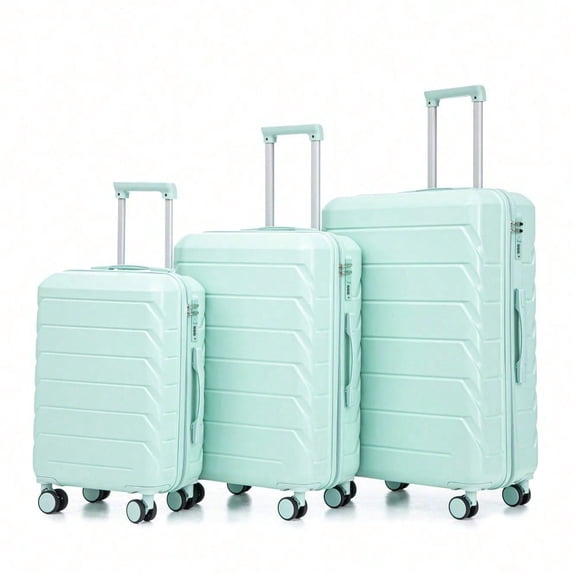 HIFINE TOURIST Lightweight ABS Luggage Set – 3-Piece Spinner Suitcases (20"/24"/28") with Combination Lock, Choose Your Color