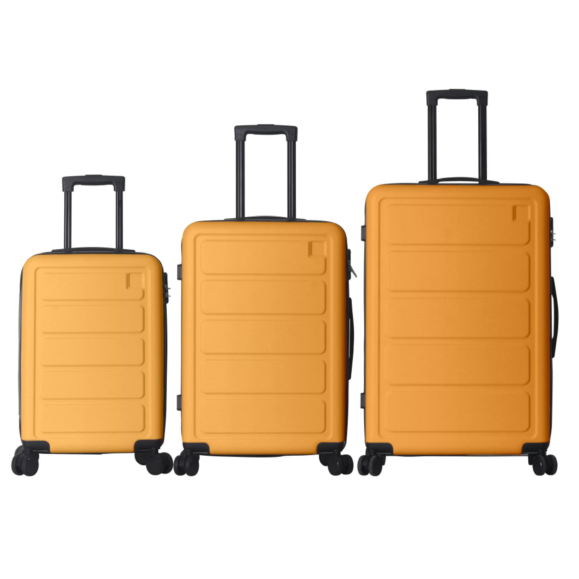3-Piece ABS Hardshell Luggage Set, Lightweight Spinner Suitcase with Lock (20/24/28 inch)