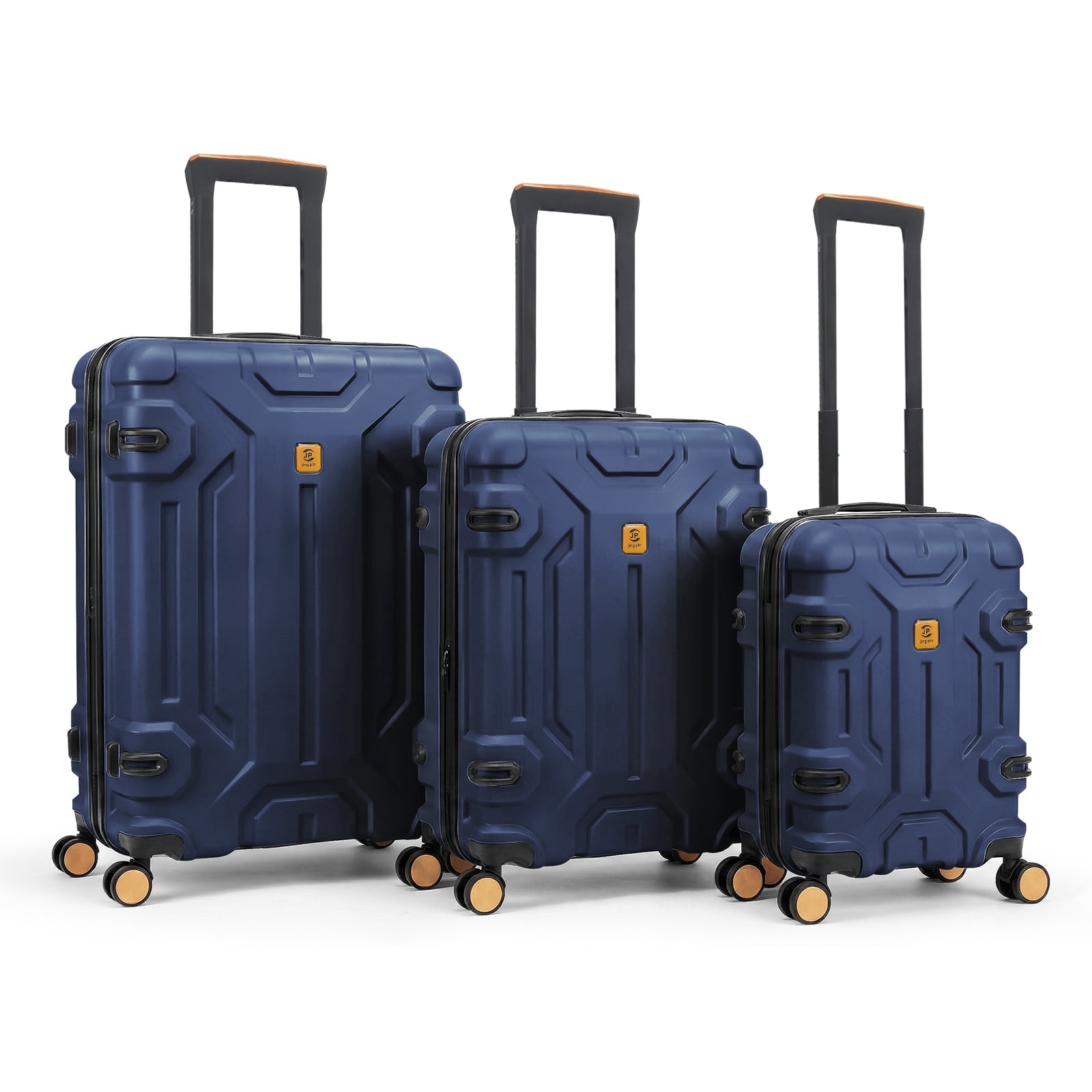 3 Piece ABS Luggage Set with TSA Lock, 20/26/30 Inch Spinner Suitcase for Carry On and Checked Bag, Lightweight Durable Travel Bags for Family Vacation Holiday Travel Back to School and Business Trip