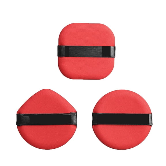 3-Piece Air Cushion Powder Puffs, Style Mag5759 - Red - 3 Pieces, 3Pcs Microfiber Pads Remover Soft Towel Face Cleansing Makeup Sponge, Easter, St. Patrick'S Day, Wedding, Puff, Ma Makeup Organizers