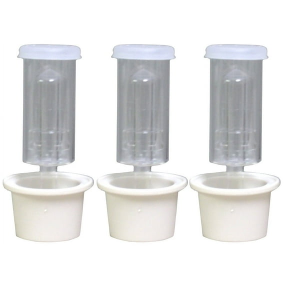 3 Piece Air Lock with Universal Stopper for Glass Carboys - 3 Pack