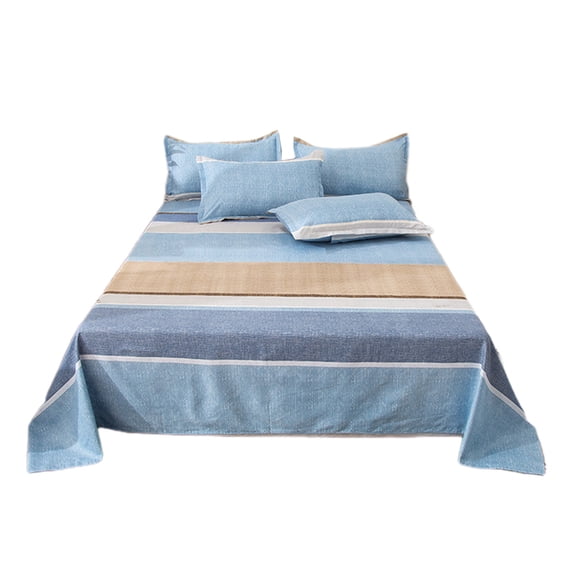 3-Piece All-Season Bedding Set,Skin-Friendly Brushed Microfiber Sheets & Pillowcases,Resistant to Shrinkage and Fading,Includes Flat Sheet and Two Pillow Covers,Cozy Comfort for Everyday Use.