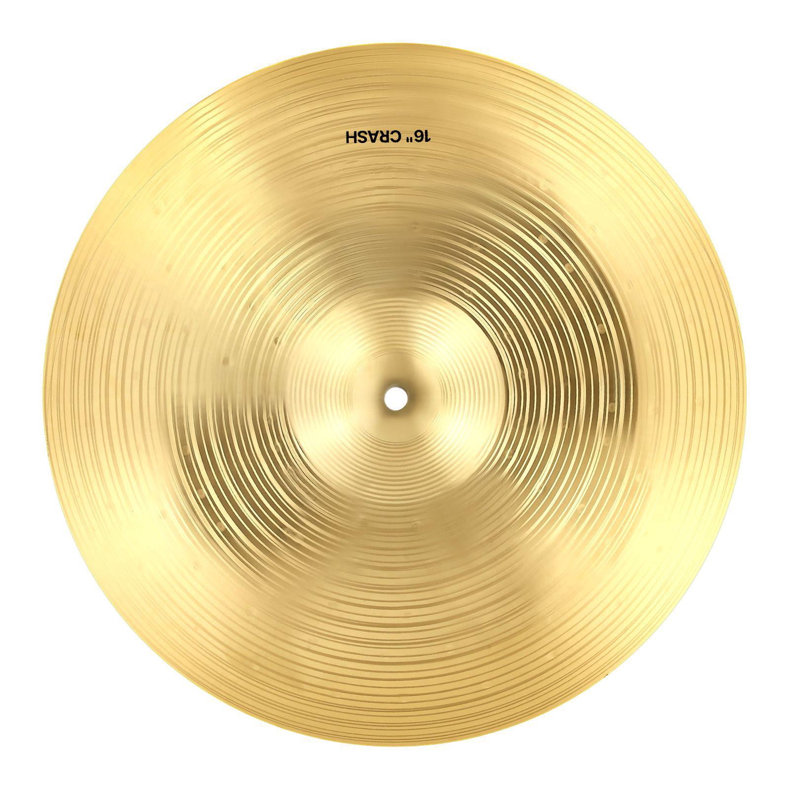 3 Piece Alloy Cymbal Pack for Drum Set Includes 14 Inch Hi Hats 16 Inch Crash 20 Inch Ride with Drumsticks and Cymbal Bag Bright Copper