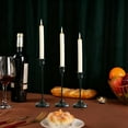 thumbnail image 1 of 3 Piece Aluminum Alloy Candle Holder Set with Varying Heights, Modern Candelabra for Dining Table Centerpiece and Wedding Party Decor(Black), 1 of 6