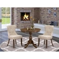 thumbnail image 1 of 3 Piece Antique Dining Room Table Set - Acacia Walnut, 1 of 1