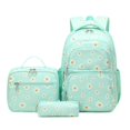 thumbnail image 1 of 3-Piece Backpack Set,Large Capacity Daisy Print Backpack with Insulated Lunch Bag & Pencil Pouch,Waterproof with Laptop Compartment & Side Pocket, 1 of 7