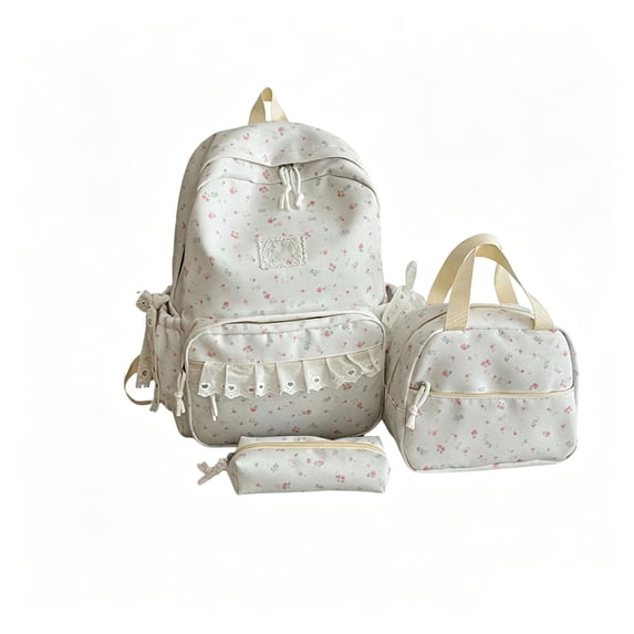 3 Piece Backpack Set for School, Bookbag with Lunch Bag and Pencil Case