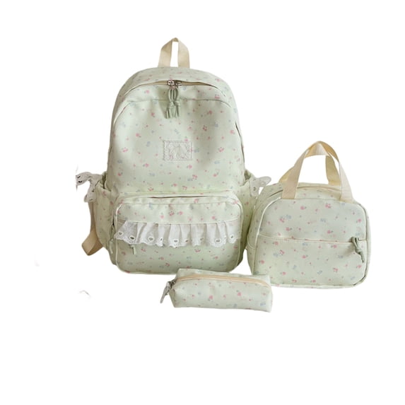 3-Piece Backpack Set for School, Bookbag with Lunch Tote and Pencil Case