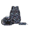 thumbnail image 1 of 3-Piece Backpack Set for School, Bookbag with Lunch Tote and Pencil Case, 1 of 3