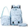 thumbnail image 1 of 3 Piece Backpack for And Students Large Capacity Shoulder Pack for School Travel And Everyday Use, 1 of 4