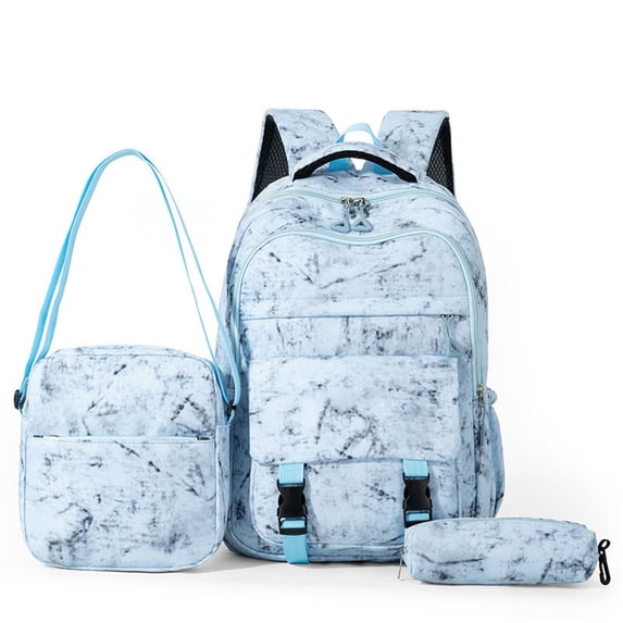 3 Piece Backpack for And Students Large Capacity Shoulder Pack for School Travel And Everyday Use