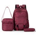 thumbnail image 1 of 3 Piece Backpack for And Students Large Capacity Shoulder Pack for School Travel And Everyday Use, 1 of 4