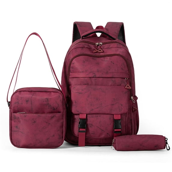 3 Piece Backpack for And Students Large Capacity Shoulder Pack for School Travel And Everyday Use