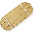 thumbnail image 1 of 3-Piece  Bamboo Cheese Board Set with Magnetic, 28in Large Bamboo Cutting Board Set with Deep Juice Grooves, for Party, Wedding, Kitchen Food Prep, 1 of 7