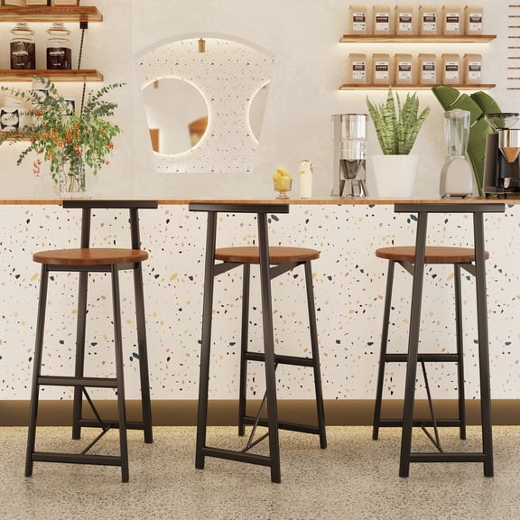 3-Piece Bar Stool Set, Versatile Use in Multiple Spaces / Contemporary Look for Modern Homes
