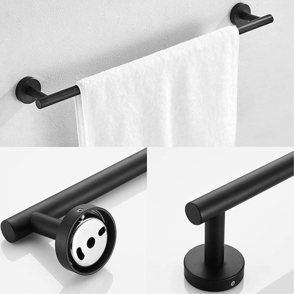 3-Piece Bath Accessory Hardware Set | Modern Appearance for Bathroom | SUS304 Stainless Steel Build | Protects from Scratching with Unique Design