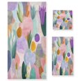 thumbnail image 1 of 3 Piece Bath Towels Set Bath Towel, Hand Towel and Face Towel for Bathroom, Gym, Hotel Abstract Shapes and Forms Pattern, 1 of 8