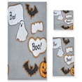 thumbnail image 1 of 3 Piece Bath Towels Set Bath Towel, Hand Towel and Face Towel for Bathroom, Gym, Hotel Bat and Ghost, 1 of 8