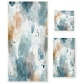 thumbnail image 1 of 3 Piece Bath Towels Set Bath Towel, Hand Towel and Face Towel for Bathroom, Gym, Hotel Watercolor Ink Splashes Pattern, 1 of 8