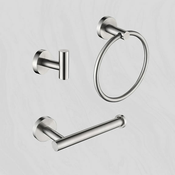 3 - Piece Bathroom Hardware Accessories Set Wall Mounted