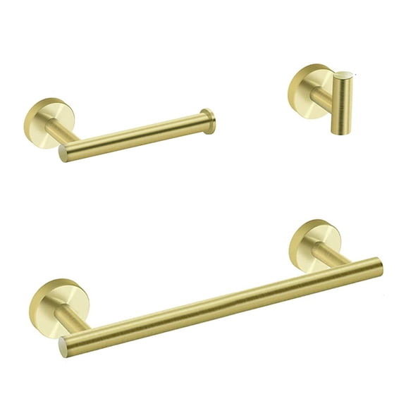3-Piece Bathroom Hardware Set with Hidden Holes - Modern Bathroom Design and Rust Prevention
