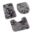 thumbnail image 1 of 3 Piece Bathroom Rug Set Includes Bath Rug, Contour Mat and Toilet Lid Cover, Machine Washable, Super Soft Microfiber & Non Slip Bath Rugs with Rubber Backing Solid, 1 of 6