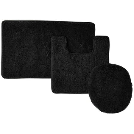 3-Piece Bathroom Set - OVERSTOCK SALE - Bath Rug / Contour Rug / Toilet Lid Cover/