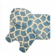3-Piece Bathroom Set - OVERSTOCK SALE - Bath Rug / Contour Rug / Toilet Lid Cover/