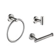 thumbnail image 1 of 3-Piece Bathroom Towel Rack Set, Wall-Mounted & Hidden Screw Design, Easy Assembly, Brushed Nickel, 1 of 9