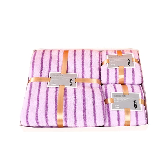 3-Piece Bathroom Towel Set - Plush Linen (Bath/Hand/Washcloth), Super Absorbent & Fast Drying Towel Set