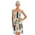 thumbnail image 1 of 3-Piece Bathroom Towel Set with Bath Towel, Quick-Dry Hair Cap and Hair Turban for Bath Yoga Beach Arch Motif, 1 of 6