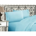 thumbnail image 1 of 3-Piece Bed Sheet Bedding Set Elegant Comfort 1500 Series Wrinkle Free with Deep Pockets, Twin, Aqua, 1 of 3
