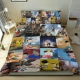 thumbnail image 1 of 3 Piece Bedding Set For The Adventures of Pinocchio Comforter Cover Set Cute Duvet Cover Sets Super Soft Teens Bedding Set Kids Bedroom Gifts,ses Twin, 1 of 6