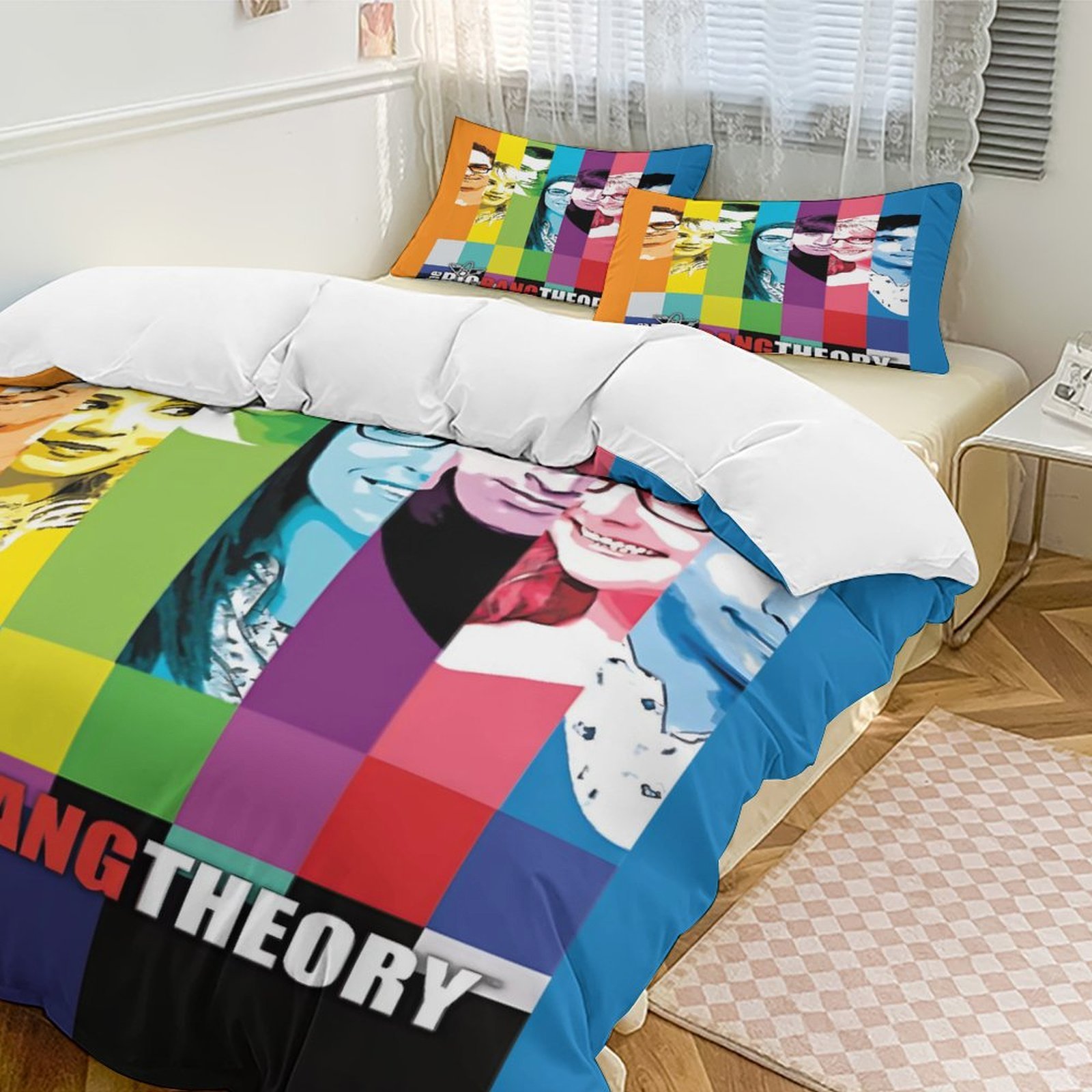 3 Piece Bedding Set Big Small B-ang The-0r Comforter Cover Set Cute ...