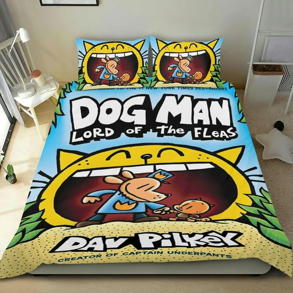 3 Piece Bedding Set For Dog Man Duvet Cover Sets Comforter Set Cute Super Soft Teens Bedding Set Kids Bedroom Gifts,1 Duvet Cover with 2 Pillowcases Twin