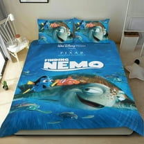 3 Piece Bedding Set For Finding Nemo Duvet Cover Sets Comforter Cover Set Cute Super Soft Teens Bedding Set Kids Bedroom Gifts,1 Duvet Cover with 2 Pillowcases Twin