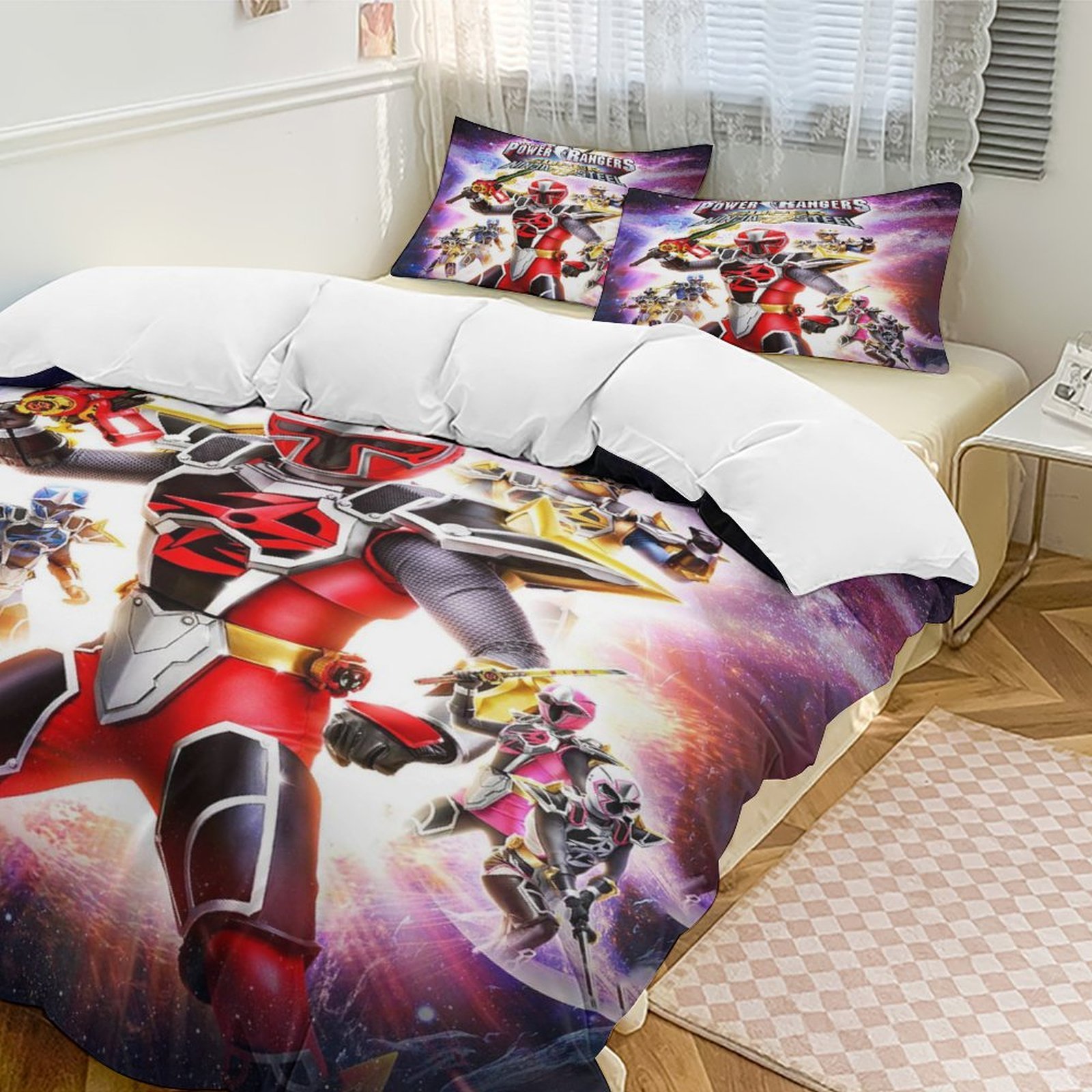 3 Piece Bedding Set Power Team Ran-,Ger2 Comforter Cover Set Cute Kids ...